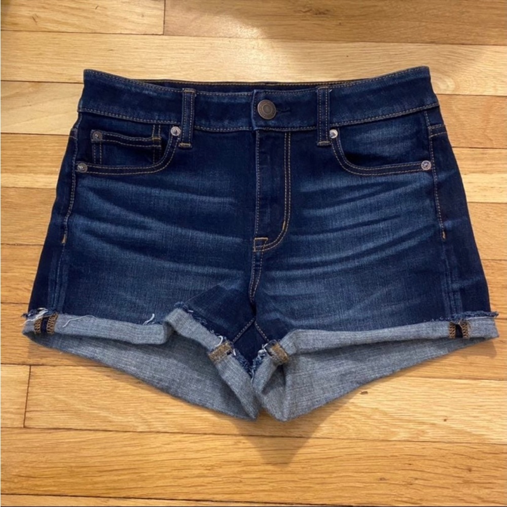 American Eagle Outfitters Hi Rise Shortie Jean Shorts Size 4
